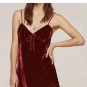 Reformation velvet slip